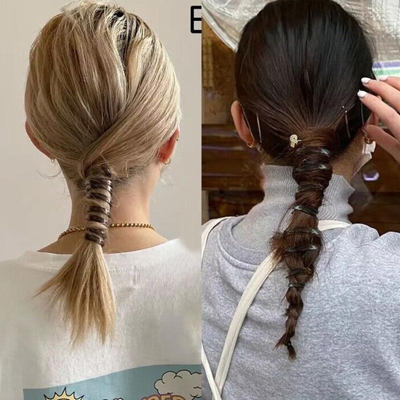 Новая мода простой телефонный провод эластичные ленты для волос корейская резинка кольца для волос резинка для женщин и девочек аксессуары для волос головные уборы