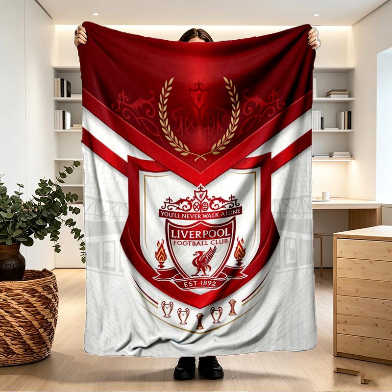 Liverpool Football Club Print Blanket - Soft & Comfortable, for Bedroom, Travel, Sofa, Home Decoration - Birthday Christmas Gift for Friend