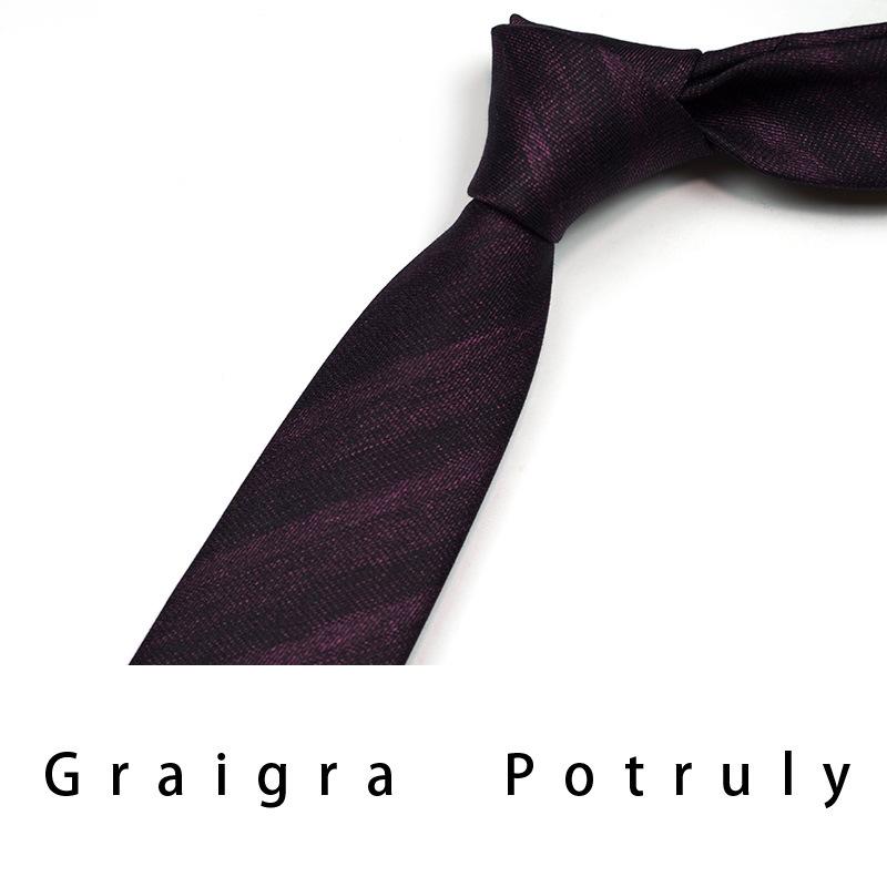 Qiandongge Suit And Tie Men'S Striped 8Cm Casual Tie Coffee Gray Dark Green Retro Work Plaid