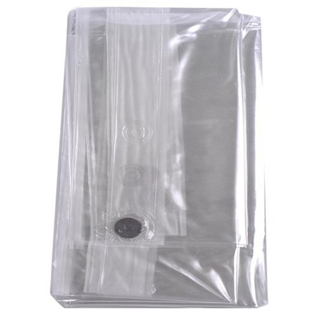 3G Shower Curtain With Heavy Duty Clear Stones And 8 Grommet Holes Waterproof Thick Bathroom Plastic Shower Curtains-Clear