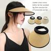 Casual UV Protection Wide Brim Straw Cap Visors Sun Hat Beach Hat