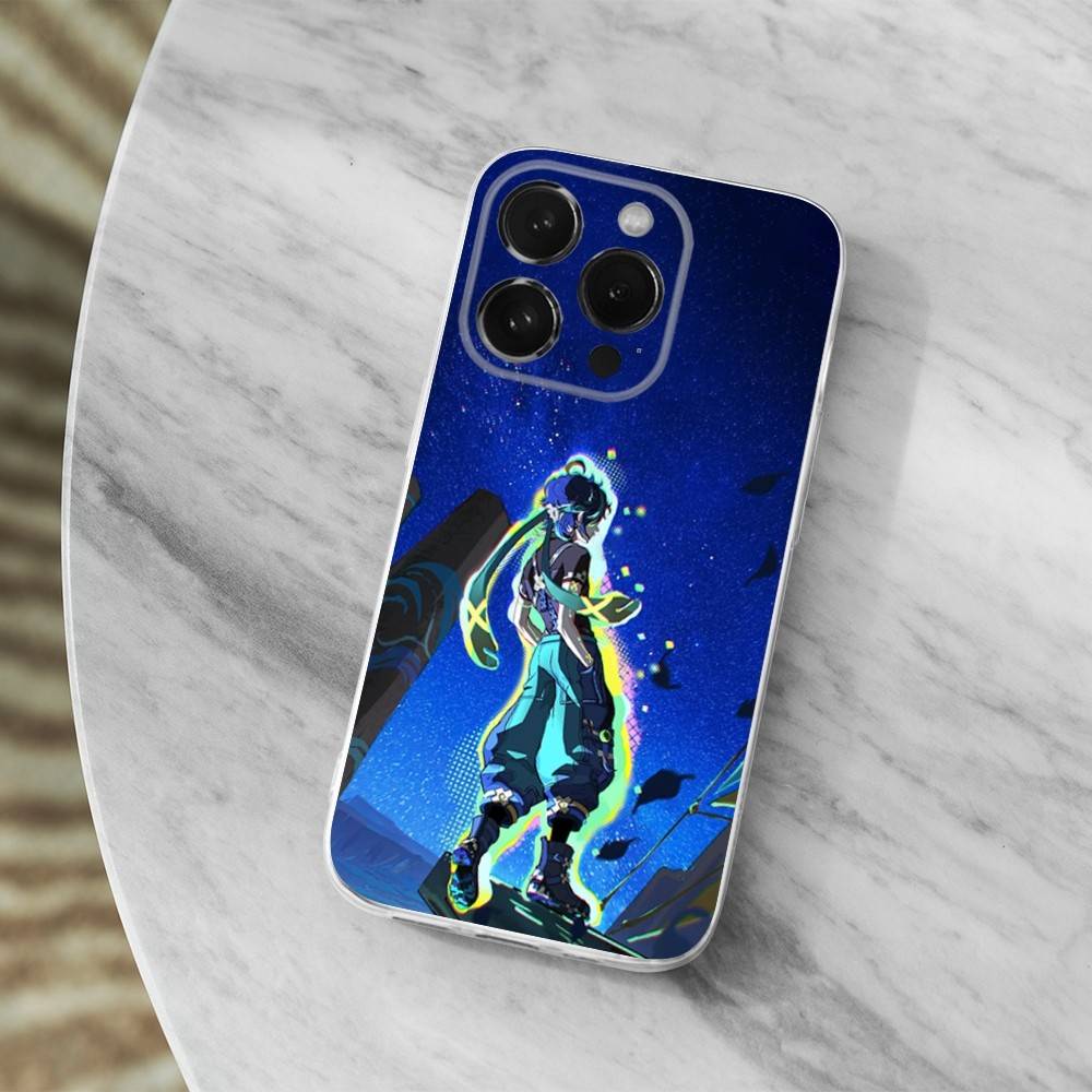 Чехол для телефона Genshin Impact K-Kinich для iPhone Max, Plus, 11, 14, 13, XR, SE, 12, 15, Pro, 17, 16, X, XS, Mini Прозрачный Мягкий Чехол