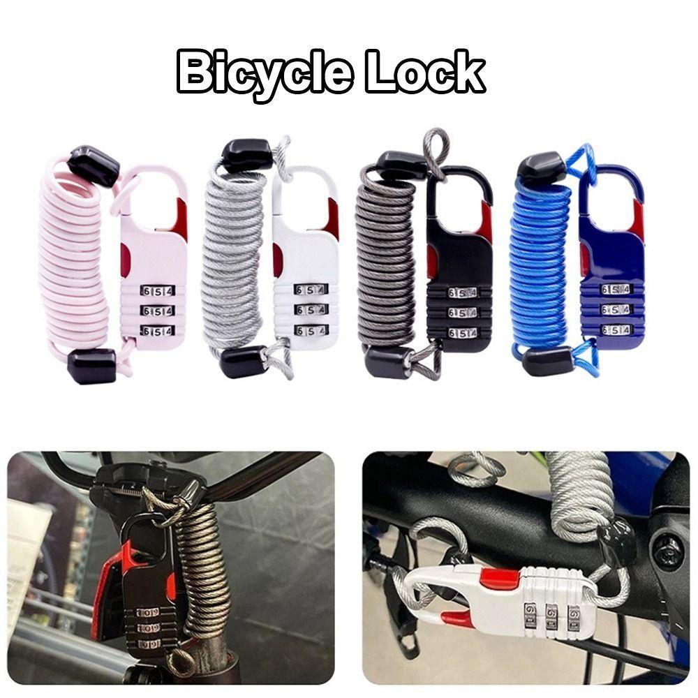 Zinc Aluminum Alloy Digit Password Combination Lock Anti Theft Helmet Lock  Motorcycle