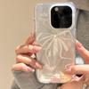 Stylish Laser White Pearl Bow Case for iPhone 15 Pro Max 14 13 12 11 All-inclusive Shock-proof Girl Case