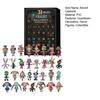 31 Nights of Fright Halloween Countdown Calendar 31/15/7 Days Advent Calendar with Collectible Horror Figures Scary Dolls for Home Decor