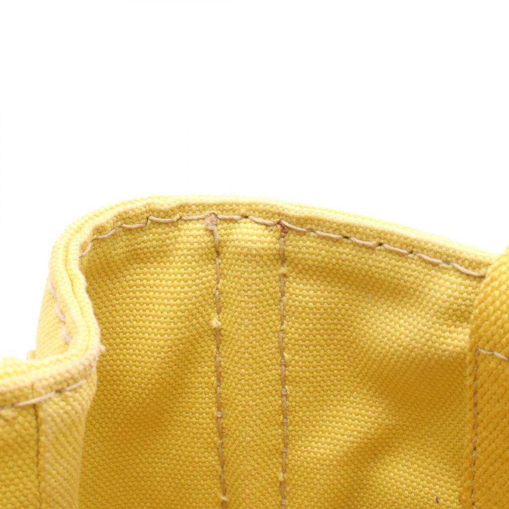Used PRADA CANAPA Canapa mini Tote Bag BN2439 canvas Yellow Used Women