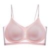 Sling Invisible Women Bra Padded Wireless Beautiful Back Vest Bra Ultra-thin Ice Silk Seamless Brassiere Inside Wear 2023 Summer