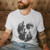 Vintage Pigeon And Moon Print Tshirt Unisex Unisex Pigeon Lover Gift Tshirts Casual Short Sleeve Meme Animal Fun T Shirt