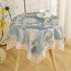 Бытовая минималистичная скатерть для обеденного стола в деревенском стиле, маленькая круглая скатерть для стола, прямоугольная кружевная универсальная скатерть с цветочным рисунком
