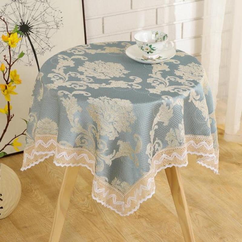 Бытовая минималистичная скатерть для обеденного стола в деревенском стиле, маленькая круглая скатерть для стола, прямоугольная кружевная универсальная скатерть с цветочным рисунком