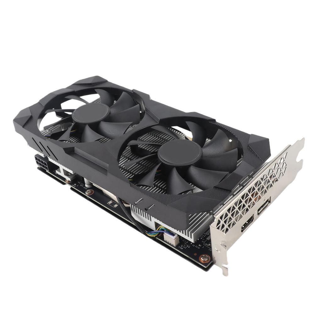 Игровая видеокарта 6 ГБ GDDR6 192-битная с двумя вентиляторами, поддержка 1080p 2K AAA игр