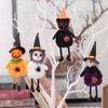Plush Pumpkin Witch Doll Hanging Halloween Decor