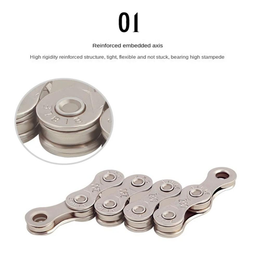 Gold Silver Bicycle Chain 8 9 10 11 12 Speed Cycling Accessories New MTB Road Bike Chains