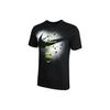 Graphic Ss Tee With Oversized Swoosh Print Men Tops Black DJ5218-010