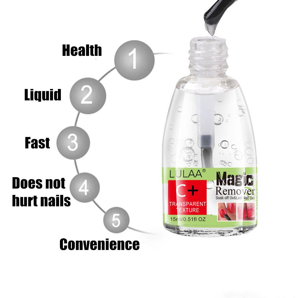 Очиститель ногтей для удаления разрывов геля Гель для маникюра 15 мл