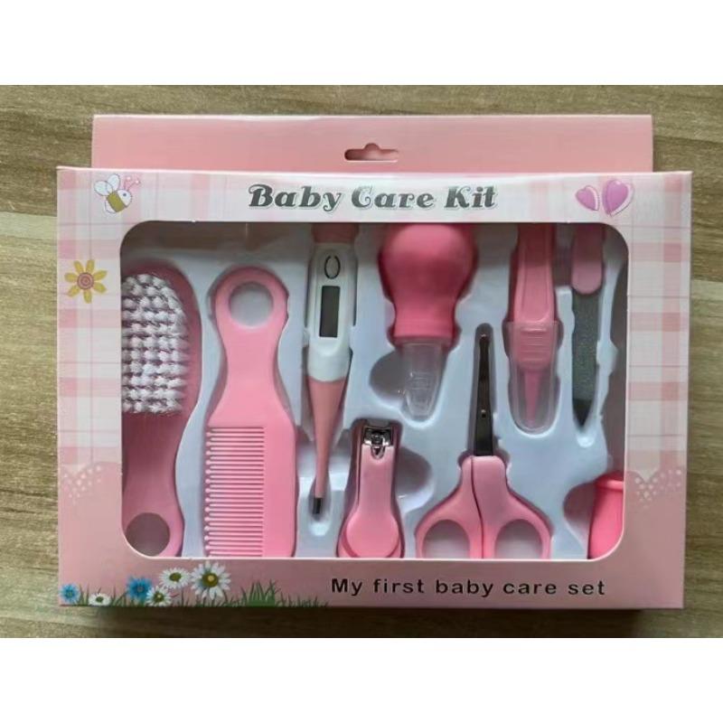 Детская щетка, расческа, назальный аспиратор, набор из 10 предметов, уход за маленькими детьми. Бережный уход за маленькими детьми дома. Всегда имейте предметы первой необходимости.