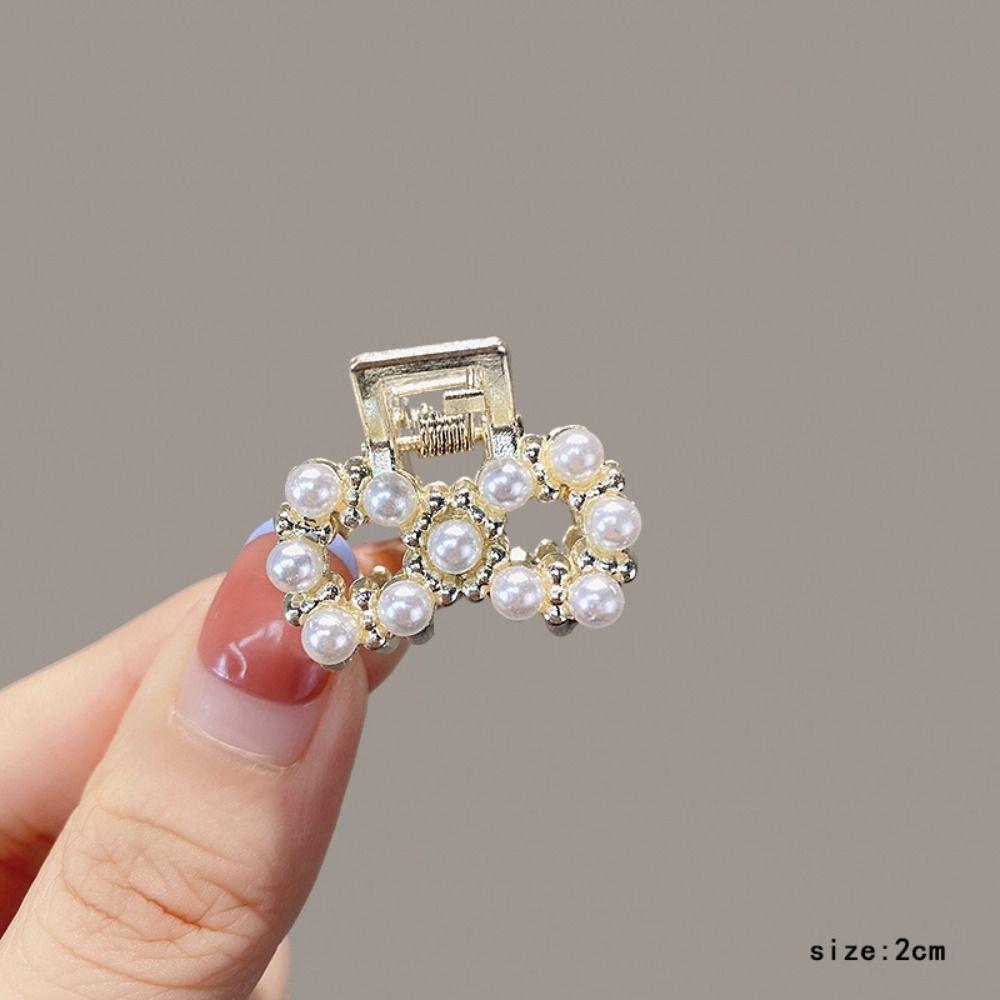Pearl Pearl Hair Clip Rhinestone Crab Claw Clip New Mini Hair Hairpins