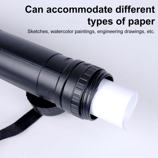 Telescopic Painting Tube Waterproof Art Transport Storage Holder for Document Artwork Drawing Posters Adjustable Blueprint Carrier