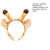 Headband Anti-Slip Soft Plush Fabric Cartoon Sika Deer 3D Ears Design Headband Face Washing Makeup Hair Hoop Hair Accessory