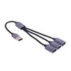 Две модели USB Type-C разветвитель 1-в-3 Двухрежимный удлинитель для данных и зарядки для мышей и клавиатур