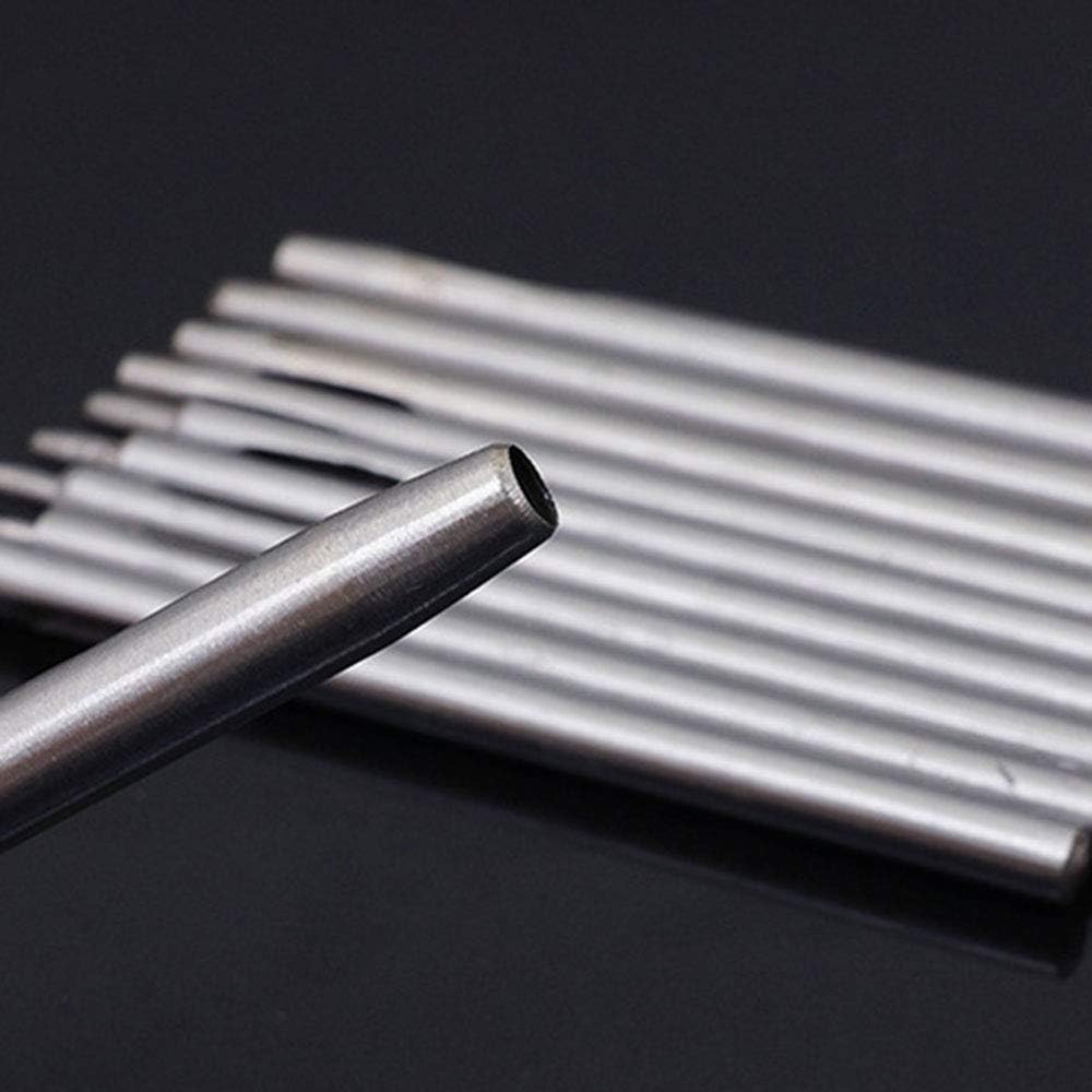 Leather Round Hole Hollow Punch Set Puncher Cutter Tool Craft Working Kit for Watch Bands Fabric Gasket Belts 1-5mm 6Pcs