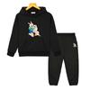 adventure time 2pcs pullover+pants  Kawaii Anime hoodie Fleece sweatshirt Jacket boys girls Hooded Sets kids boutique clothes Children's set