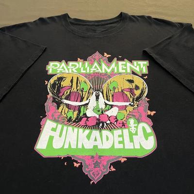 Funkadelic Parliament Band Подарок для фаната Черная футболка Полный размер S-5XL Унисекс футболка