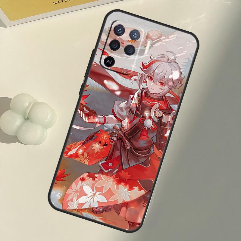 Чехол Genshin Impact Kaedehara Kazuha для OPPO Find X3 Lite X5 Pro A5 A9 A31 A53 S A83 A91 A93 A54 A74 A94 A15 A16 A52 A72