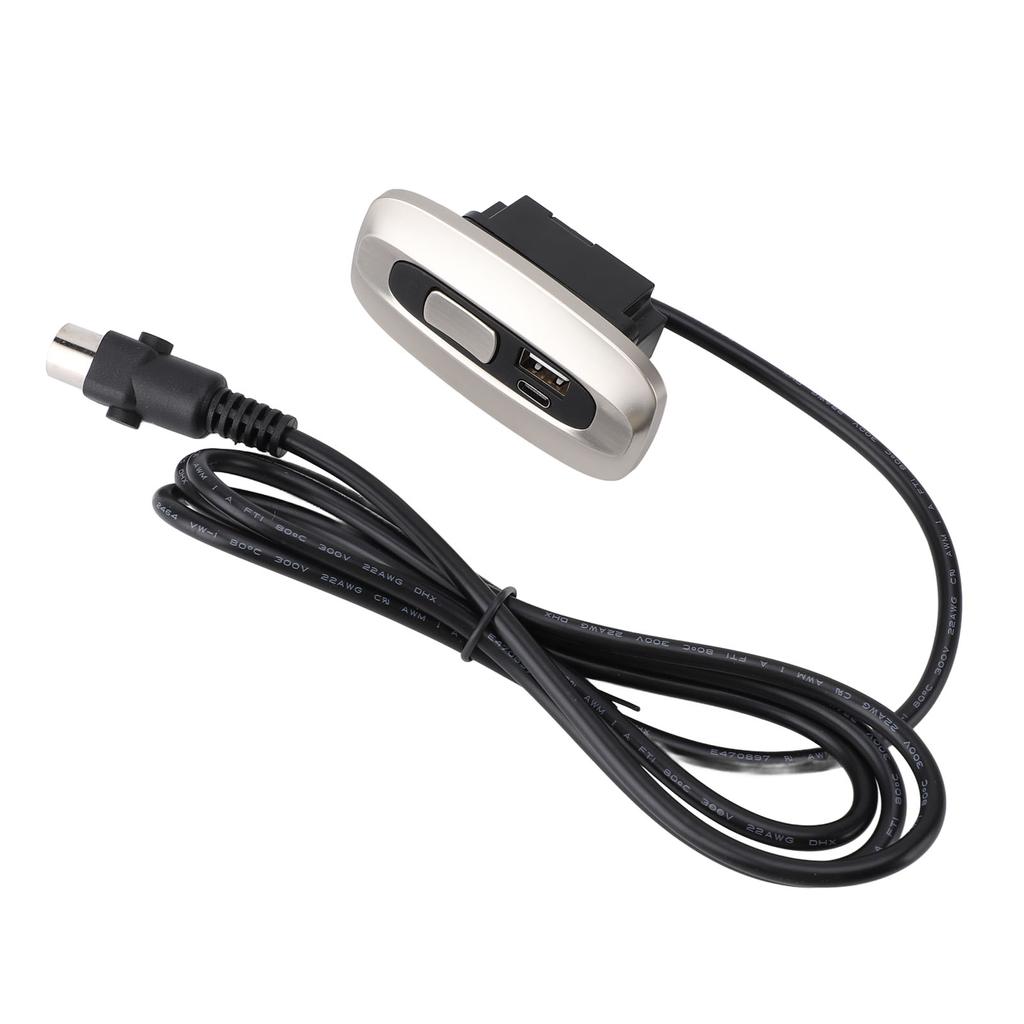 Electric Recliner Switch 5 Pin Lift Chair Remote Hand Controller with USB and Type C Port for Electric Sofa