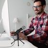 USB-микрофон для комментариев, черный audio-technica Удаленная работа/Работа на дому/Прямая трансляция/Запись/Подкаст/Прямая трансляция ATR2100x-USB