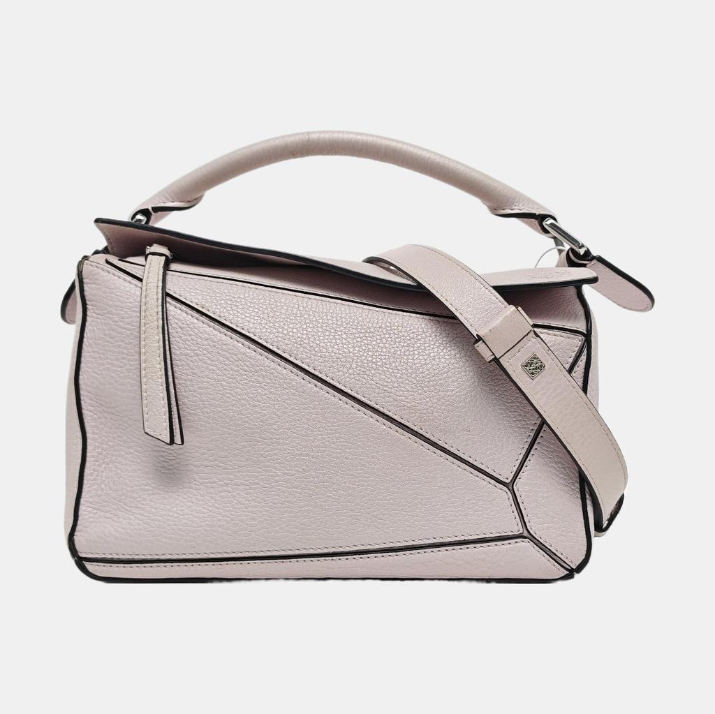 [Pre-Owned] Puzzle Patterned Leather Shoulder Bag - Good #1TCTGB3