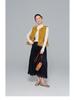 Velvet Hollow Hem A-line Cake Skirt - Women's Slimming Autumn/Winter 2025