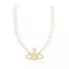 Vivienne WeStwood One Row Pearl Bath Relief Женское колье-чокер 63010106 02r202