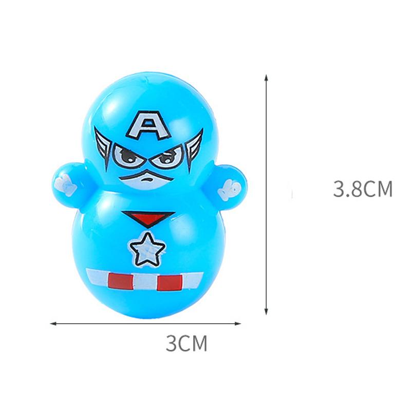 5-20pcs 3x3.6cm Mini Tumbler Toys Mini Animal Toy Party Favors Toy for Kids Birthday Party Toys Self-righting Doll Bulk Toys