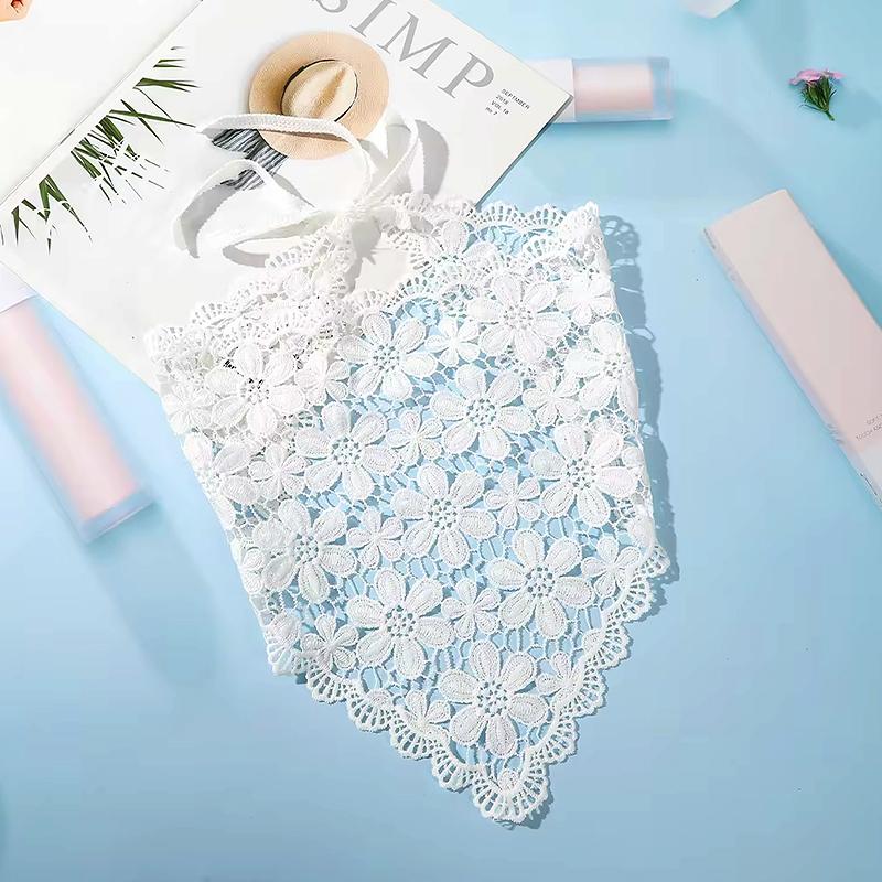 1 шт. треугольный шарф модный женский цветочный ободок бандана летний головной убор полые ленты аксессуары для волос тюрбан