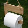 Подвесной держатель для рулонной бумаги для кемпинга с карабином, для пикника на открытом воздухе, для барбекю, деревянный диспенсер для туалетной бумаги, полотенец, подвесная стойка для хранения