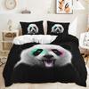 Кровать из трех частей Dark Wind Animal Leopard Panda Kit Пододеяльник из двух частей Спальня