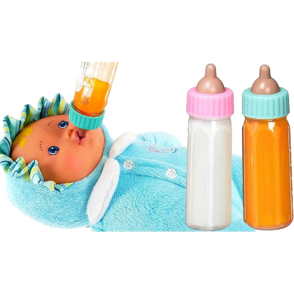 Good productMagic Baby Doll Bottles Milk Bottle and Juice Bottle, Great Baby Doll Accessories. Set with 2 Bottles. 701-1