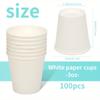 100/50 шт одноразовые маленькие бумажные стаканчики для дегустации в супермаркете, для офисных вечеринок, закусок, кофейных напитков, конфет, мини-стаканчиков для ополаскивателя для полости рта в отеле