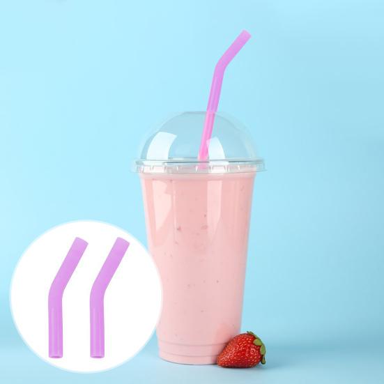 2 шт. силиконовые насадки для соломинок, чехлы для металлических соломинок, многоразовые защитные насадки для пищевых соломинок, гибкие, не содержащие бисфенола А, термостойкие сменные насадки для локтей