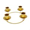 Advent Ring Candle Holder Wreath Centerpiece Decorative Hold 4 Pillar Iron