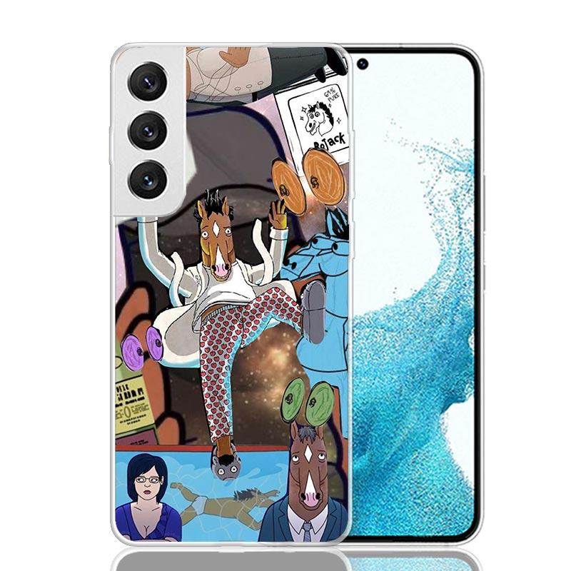 Cartoon B-BoJack Horsemans Phone Case For Samsung Galaxy S26 Ultra S23 S24 S25 Edge S20 FE S21 S22 Plus Soft Print Shell Cover F