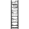 Refrigerant Tank Rack, with 3 x 30lbs and Other 3 Small Bottle Tanks, Cylinder Tank Rack 12.79x12.99x47.12 in, Refrigerant Cylinder Rack and Holders