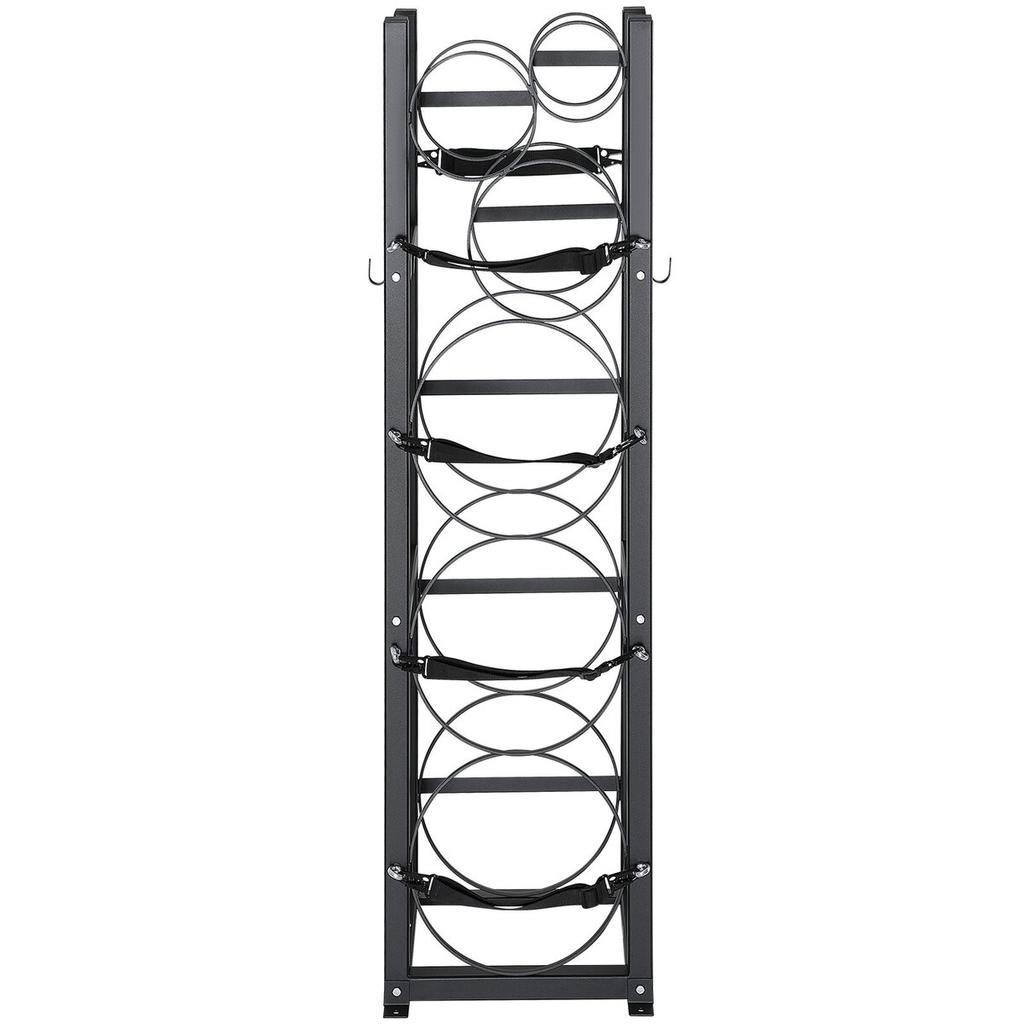 Refrigerant Tank Rack, with 3 x 30lbs and Other 3 Small Bottle Tanks, Cylinder Tank Rack 12.79x12.99x47.12 in, Refrigerant Cylinder Rack and Holders