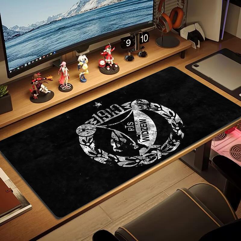 Widzew Print Cushion Non-slip Laptop Tablet Big Mousepad XXL Mat Mini PC Playmat With Lock edge