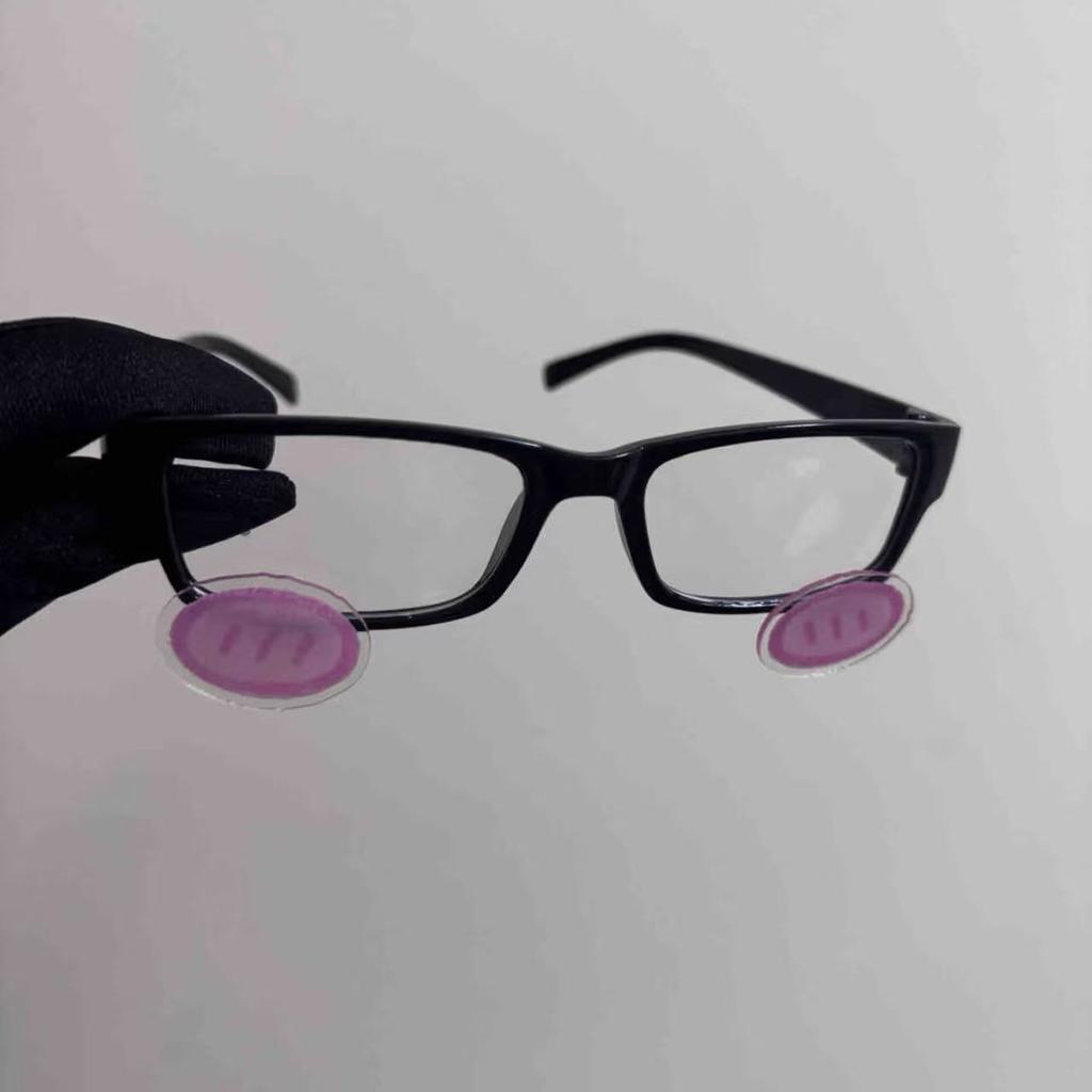 INS Pink Blusher Glasses Anime Cosplay Kawaii Eyewear Acrylic Transparent Fashion Retro Y2K Eyeglass Po Accessories