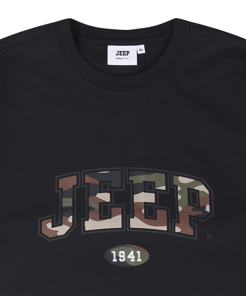 JEEP Футболка с коротким рукавом с большим логотипом на груди (Jr5Tsu183Bk) маскировка