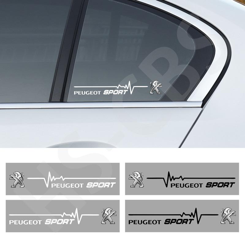 Car Sports Sticker Logo Rear Windshield Decal Window Door Bumper Trunk Decoration Stickers For Peugeot 207 307 308 407 408 508