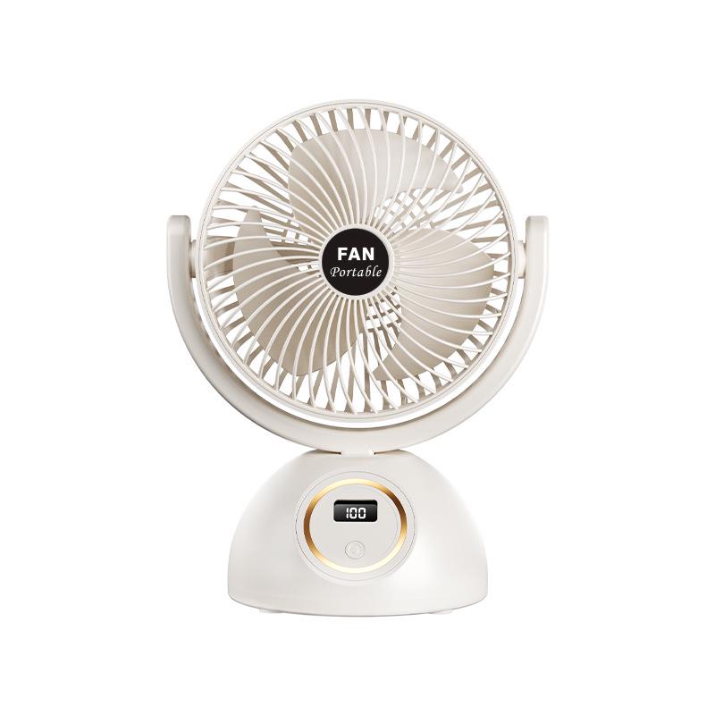 Best-Selling Wall-Mounted Desktop Fan with Long Battery Life, Quiet USB Operation, and Smart Digital Display