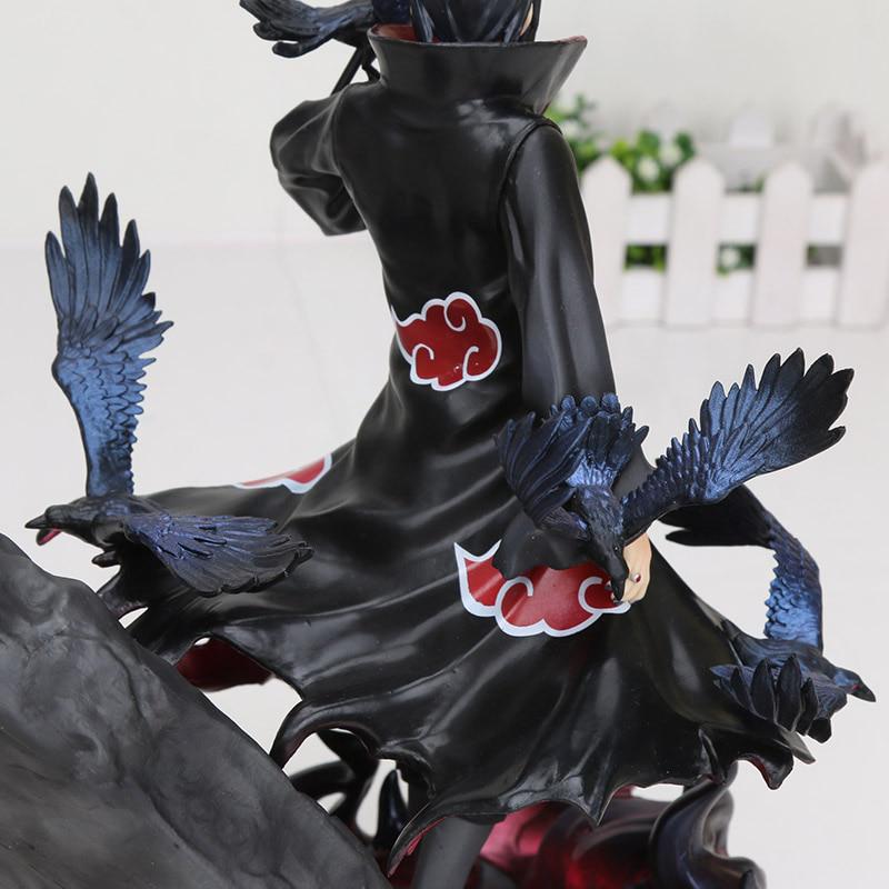 Anime Figure Naruto Shippuden Uchiha Itachi GK Uchiha Itachi With Crow Collectible Model